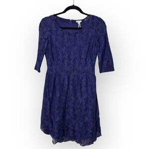 Dynamite Purple Lace 1/2 Sleeve Dress P/S